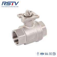2PC Screwed Floating Ball Valve with ISO5211 Mounting pad